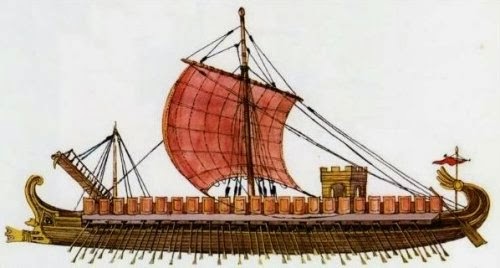Plano Nave de asedio Fenicia